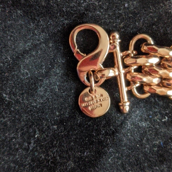 Bella Diva 18k Rose Gold-Plated Heavy Chain Bracelet – Made in Italy, Like New - Picture 5 of 6